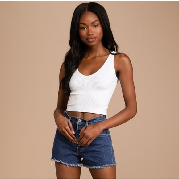 ☀️👖 Levi’s 501 Medium Wash High Rise Cutoff Denim Shorts - 25 👖☀️ - Picture 3 of 14